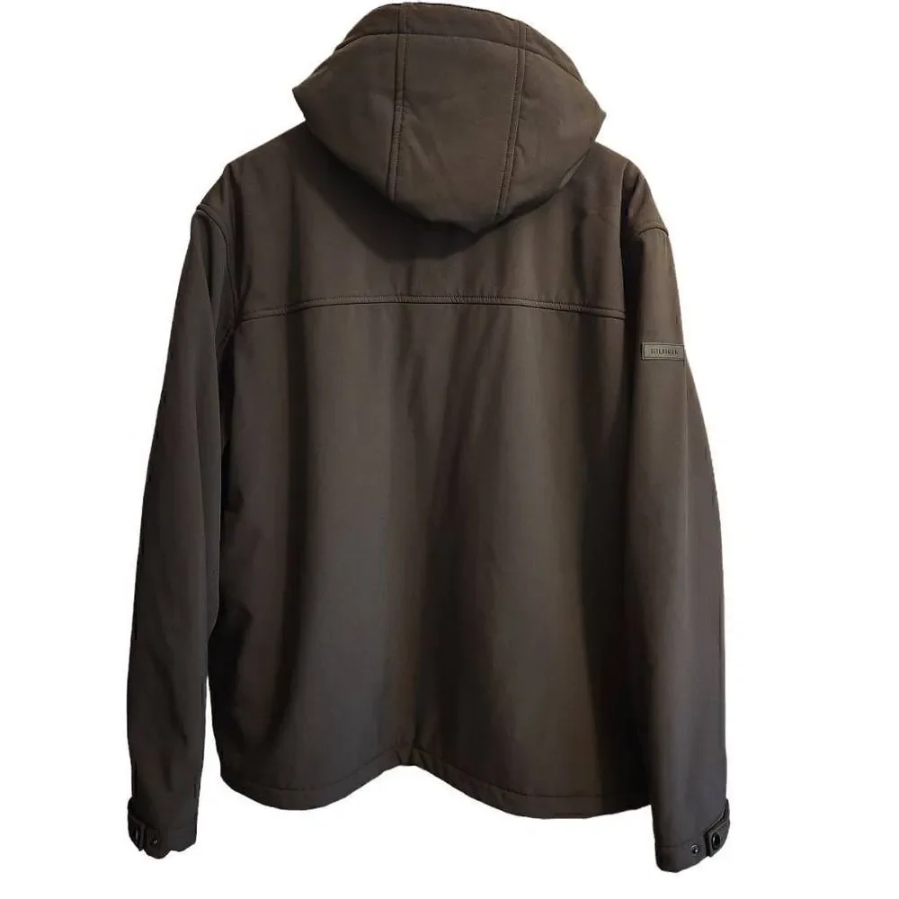 Tommy Hilfiger Jacket‎ XXL Mens Softshell Sherpa Lined Olive Green